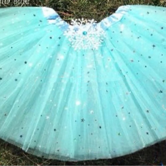 NEW Sparkle Snowflake tutu 4 full layer - Picture 5 of 11